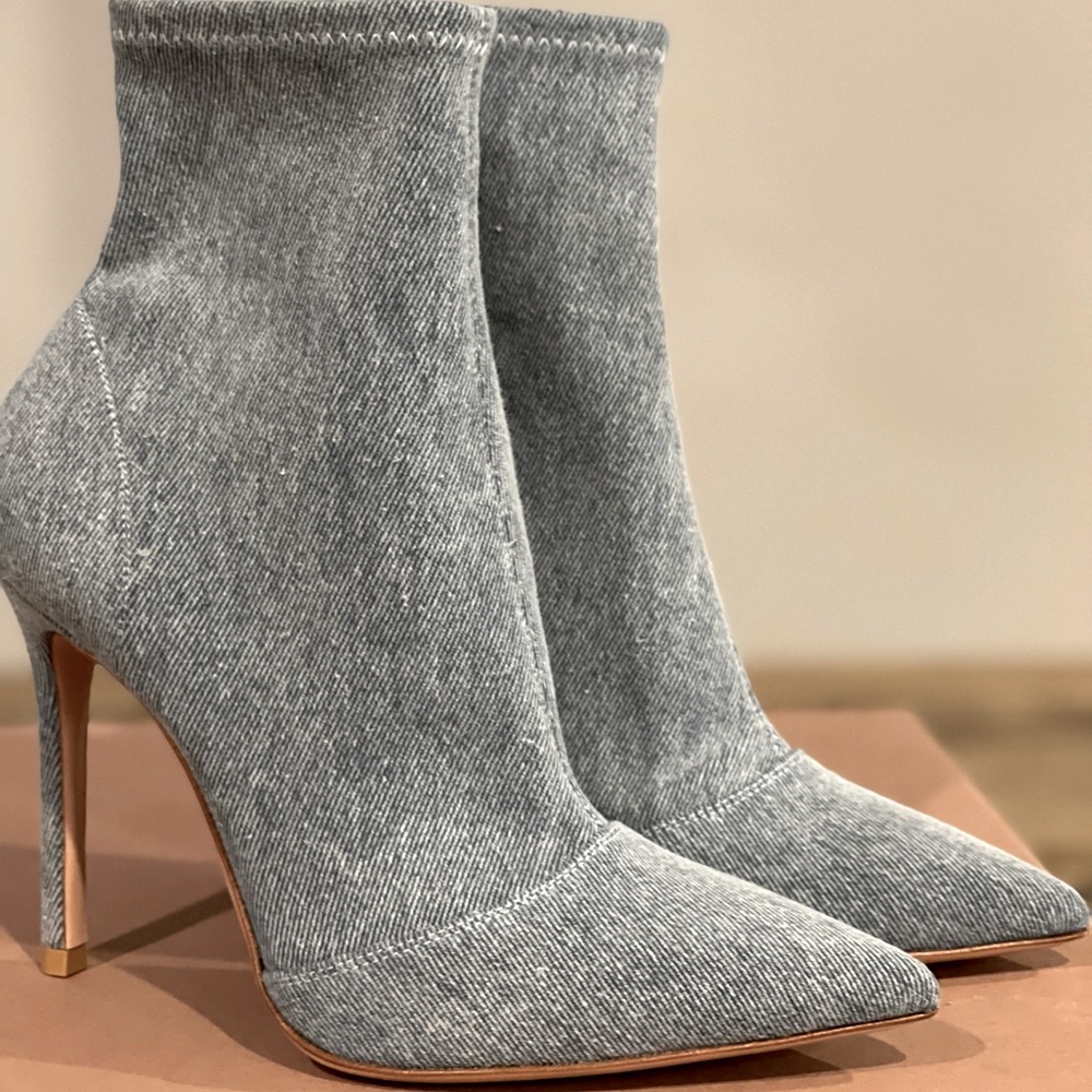 Gianvito Rossi Denim Sock Boots 36 NEW